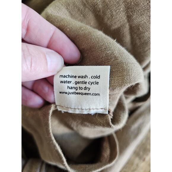 Just Bee Queen Chiara Dress 100% Linen Women's XS Resortwear Beach Bohemian - Picture 10 of 13